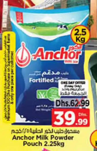 Nesto Anchor Milk Powder Pouch 2.25kg offer
