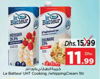 Nesto Le Batteur UHT Cooking / whipping Cream 1Ltr offer