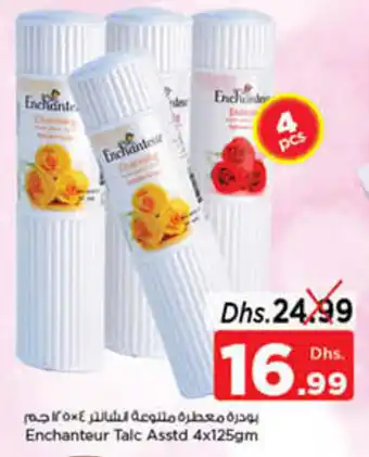 Nesto Enchanteur Talc Asstd 4 x 125gm offer