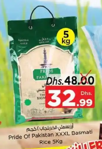 Nesto Pride Of Pakistan XXXL Basmati Rice 5Kg offer