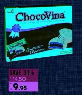 Lulu Hypermarket ChocoVina Vanilla Pie 336gm offer