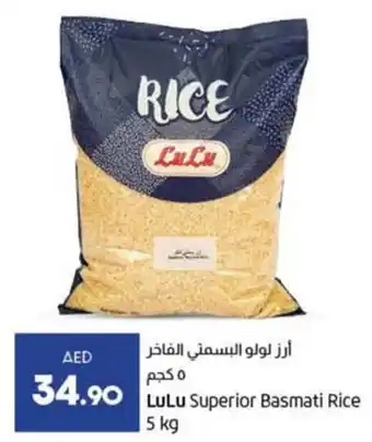Lulu Hypermarket Superior Basmati Rice 5 kg offer