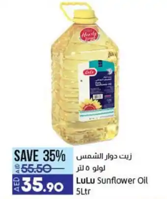 Lulu Hypermarket Sunflower Oil 5Ltr offer