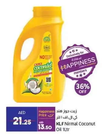 Lulu Hypermarket KLF Nirmal Coconut Oil 1Ltr offer