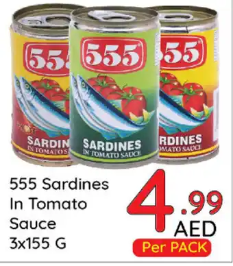 Day To Day 555 Sardines In Tomato Sauce 3x 155g offer