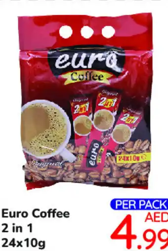 Day To Day Euro Coffee 2 in 1 24x10g offer