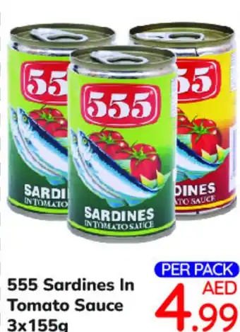 Day To Day 555 Sardines In Tomato Sauce 3x155g offer