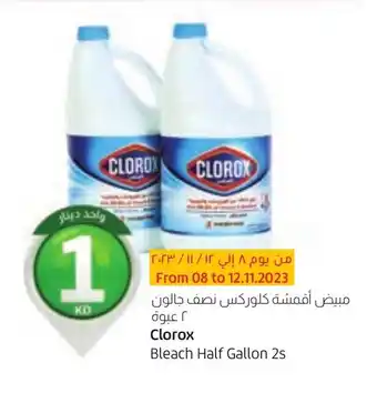 Lulu Hypermarket Clorox Bleach Half Gallon 2s offer