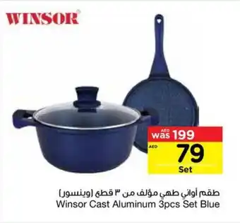 Abu Dhabi Coop Winsor Cast Aluminum 3pcs Set Blue offer