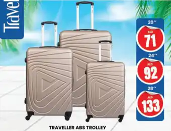 Al Madina Hypermarket TRAVELLER ABS TROLLEY 20" offer