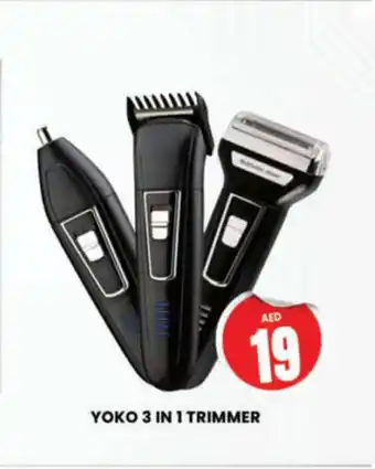 Al Madina Hypermarket YOKO 3 IN 1 TRIMMER offer