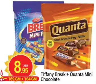 New W Mart Tiffany Break + Quanta Mini Chocolate offer