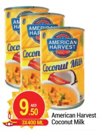 New W Mart American Harvest Coconut Milk 3 x 400mL offer