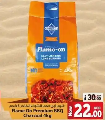 Kenz Hypermarket Flame On Premium BBQ Charcoal 4kg offer