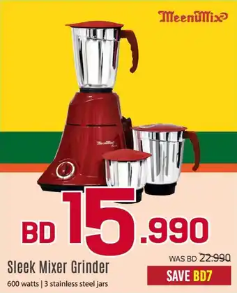 Sharaf DG Sleek Mixer Grinder offer