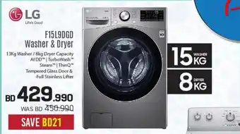 Sharaf DG LG F15L9DGD Washer & Dryer offer