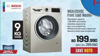 Sharaf DG BOSCH WGA142XVGC Front Load Washer offer