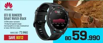 Sharaf DG GT3 SE RUNEB29 Smart Watch Black offer
