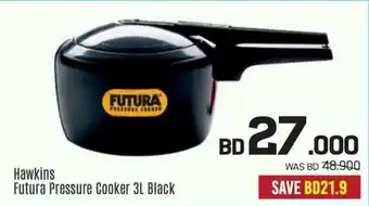 Sharaf DG Hawkins Futura Pressure Cooker 3L Black offer