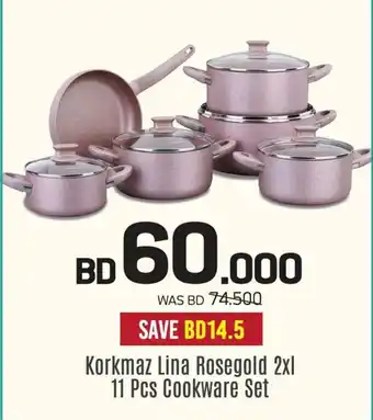 Sharaf DG Korkmaz Lina Rosegold 2xl 11 Pcs Cookware Set offer
