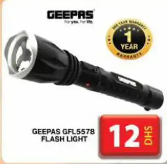 Grand Mall Sharjah GEEPAS GFL5578 FLASH LIGHT offer