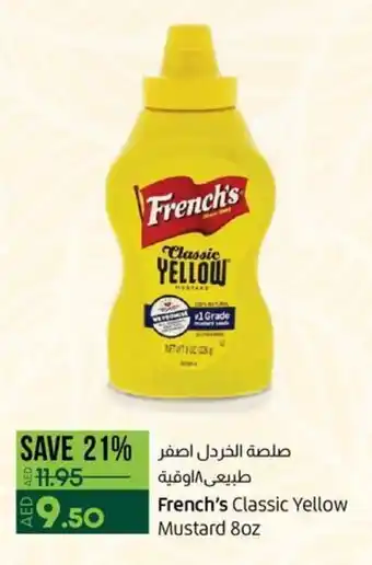 Lulu Hypermarket French's Classic Yellow Mustard 8oz offer
