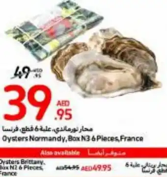 Carrefour Oysters Normandy, Box N3 6 Pieces, France offer