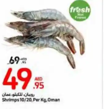 Carrefour Shrimps 10/20, Per Kg. offer