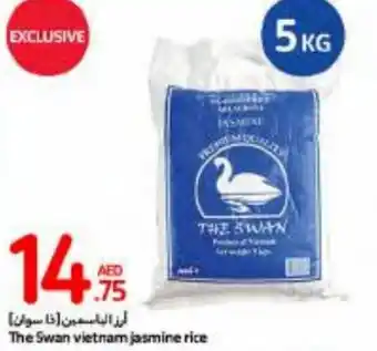 Carrefour The Swan vietnam jasmine rice 5kg offer