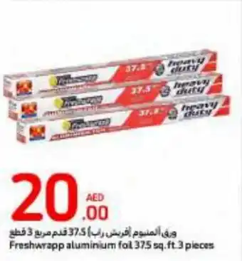 Carrefour Freshwrapp aluminium foil 37.5 sq.ft. 3 pieces offer