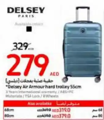 Carrefour Delsey Air Armour hard trolley 55cm offer
