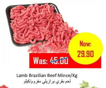 Al Mushrif Co-Operative Society Lamb Brazilian Beef Mince/Kg offer