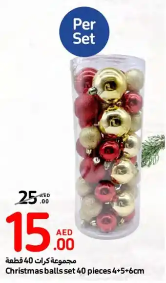 E City Christmas balls set 40 pieces 4 + 5 + 6cm offer