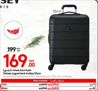 E City Delsey Lagos hard trolley 55cm offer