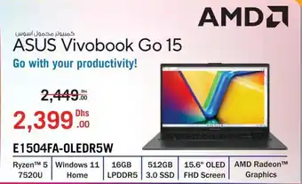 E City ASUS Vivobook Go 15 Go with your productivity! offer