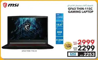 E City msi GF63 THIN-11SC GAMING LAPTOP offer