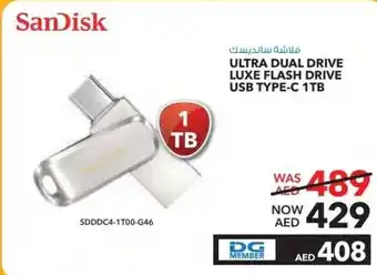 E City SanDisk ULTRA DUAL DRIVE LUXE FLASH DRIVE USB TYPE-C 1TB offer