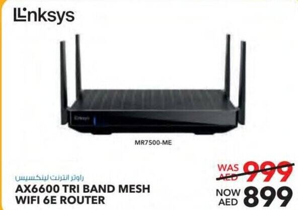 E City AX6600 TRI BAND MESH WIFI 6E ROUTER offer