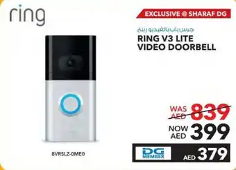 E City RING V3 LITE VIDEO DOORBELL offer