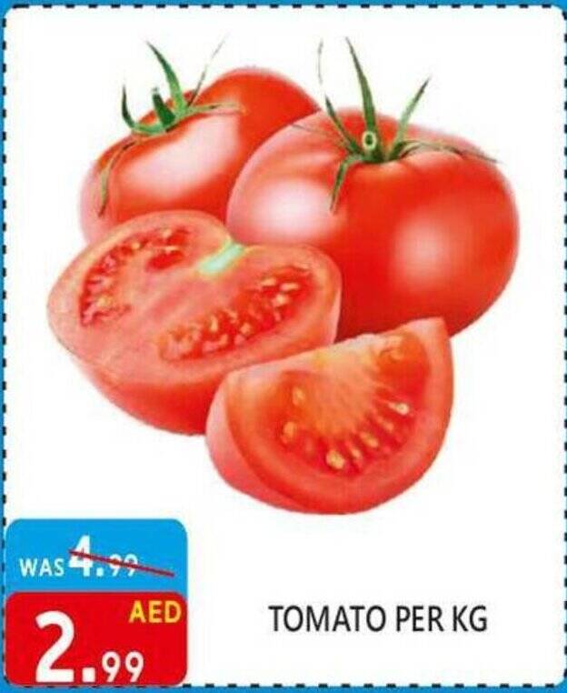 TOMATO PER KG offer at United Hypermarket