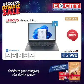 ECity Lenovo Ideapad 5 Pro offer