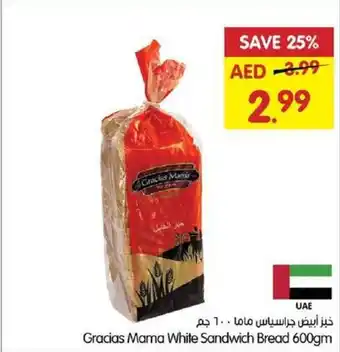 Gala Supermarket Gracias Mama White Sandwich Bread 600gm offer