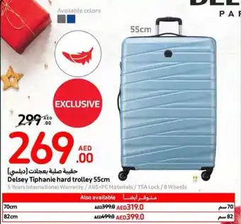 Carrefour Delsey Tiphanie hard trolley 55cm offer