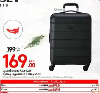 Carrefour Delsey Lagos hard trolley 55cm offer