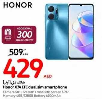 Carrefour Honor X7A LTE dual sim smartphone offer