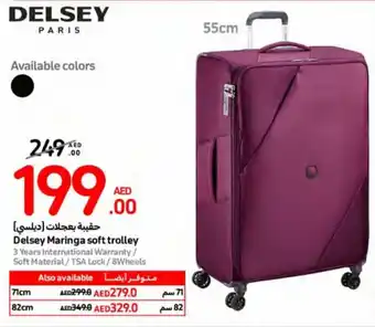 Carrefour Delsey Maringa soft trolley offer