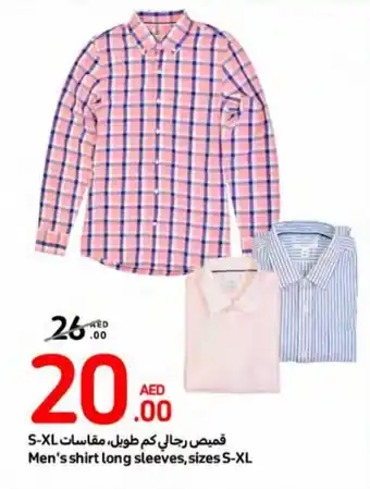 Carrefour Men's shirt long sleeves, sizes S-XL offer