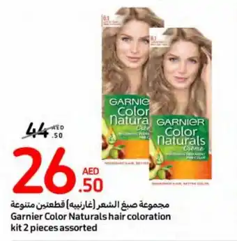Carrefour Garnier Color Naturals hair coloration kit 2 pieces assorted offer