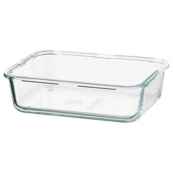 Ikea Ikea 365+ food container, rectangular/glass, 1.0 l offer