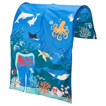 Ikea Kura bed tent, ocean animals pattern offer